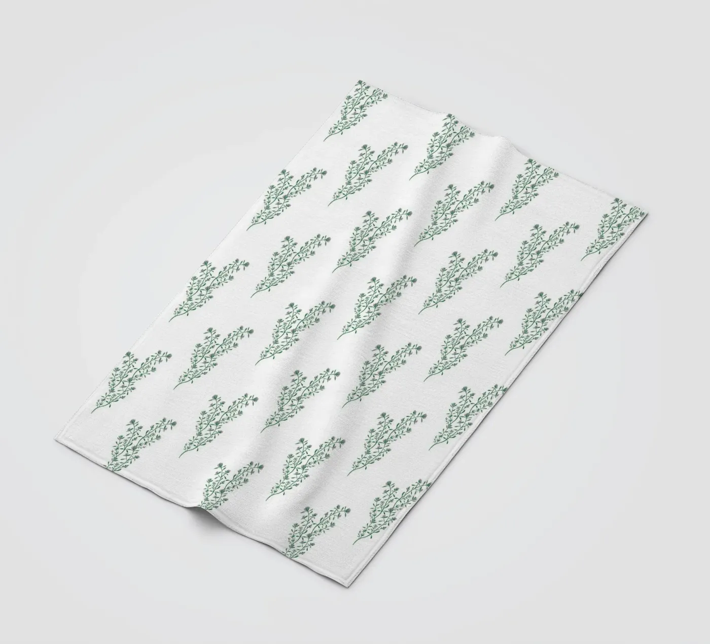 Thyme Pattern #2 Fleecedecke von kathrinmay