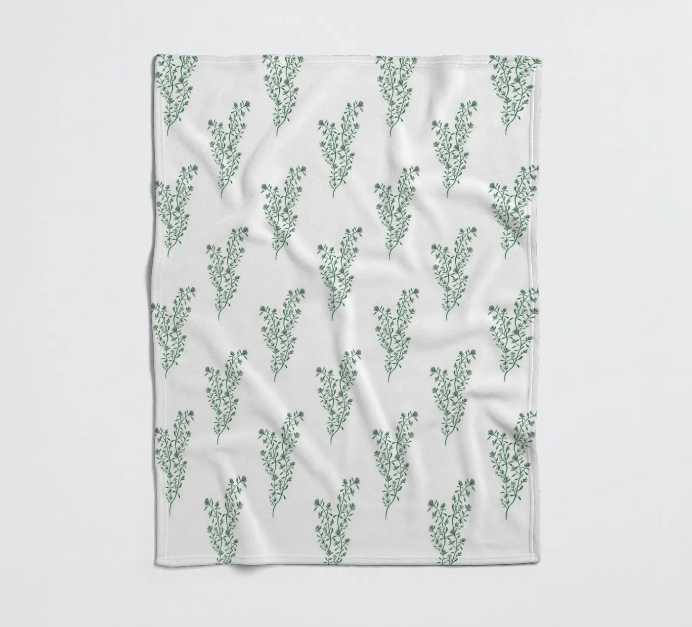 Thyme Pattern #2 Fleecedecke von kathrinmay