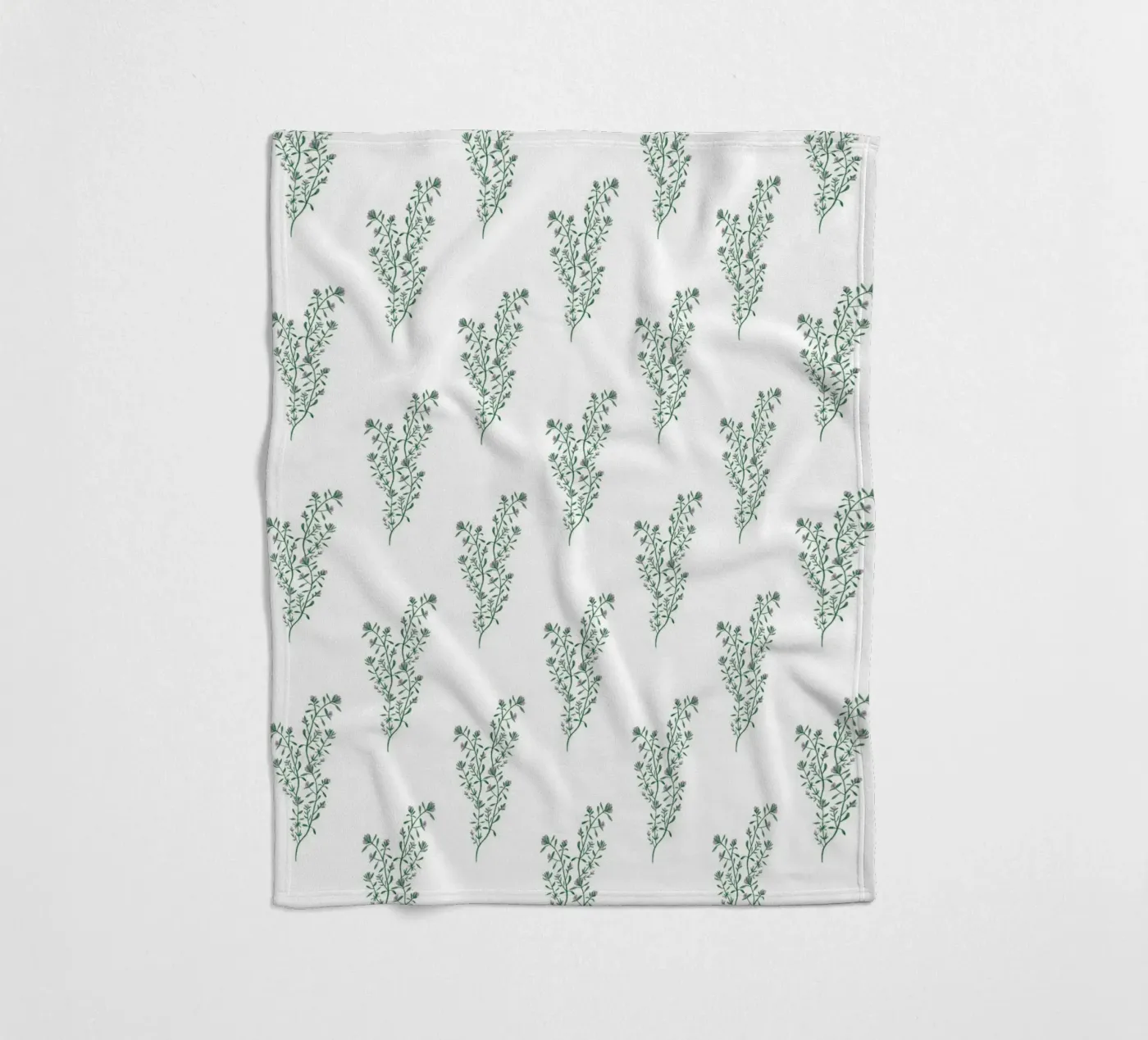 Thyme Pattern #2 Fleecedecke von kathrinmay