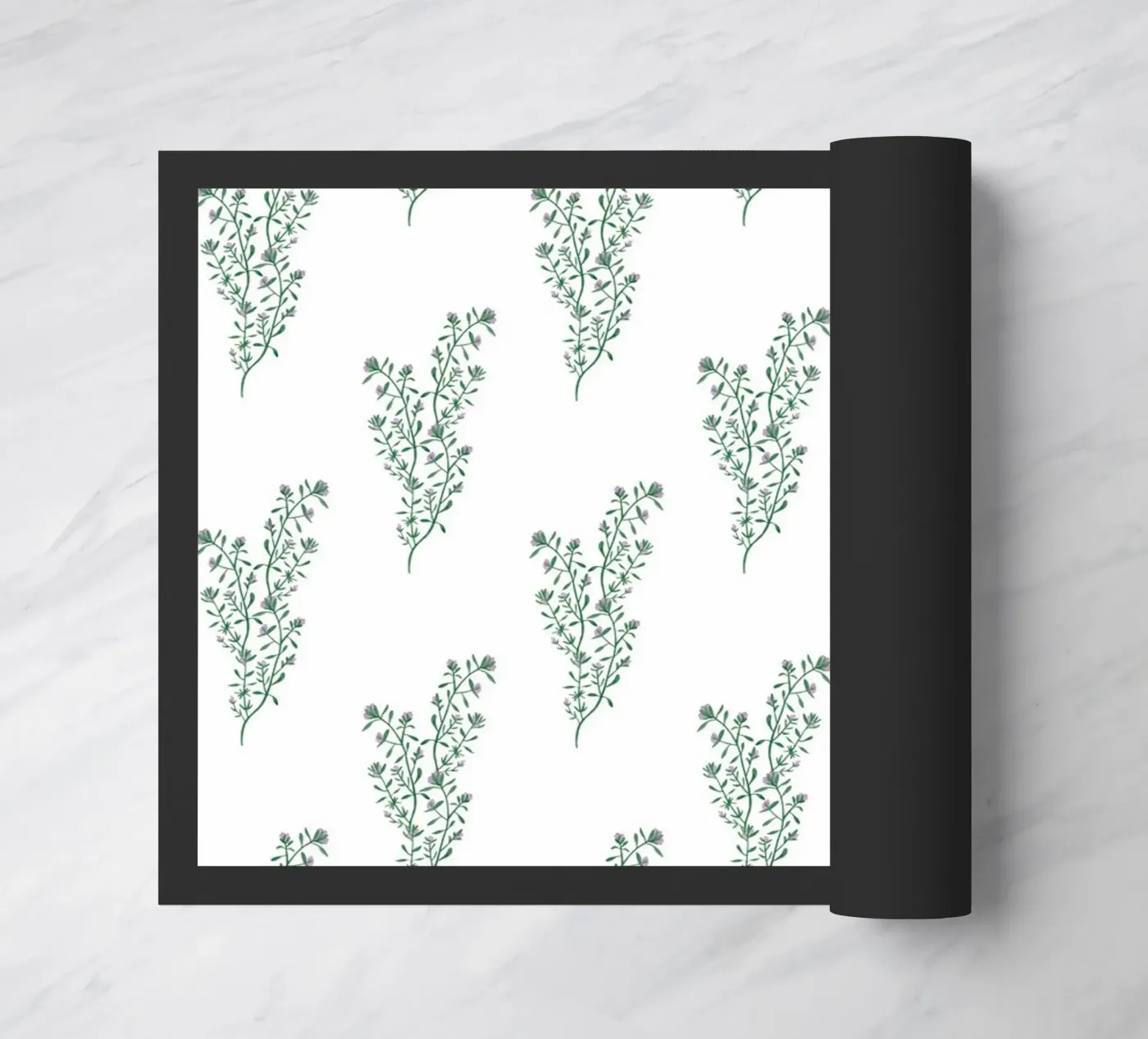 Thyme Pattern #2 doormat by kathrinmay