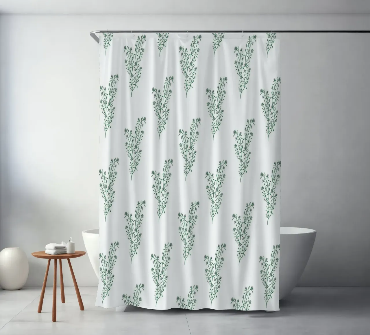 Thyme Pattern #2 Duschvorhang von kathrinmay