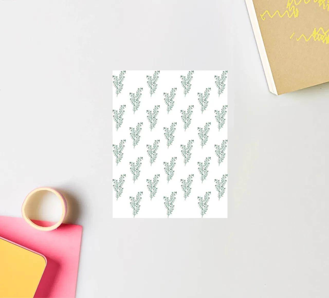 Thyme Pattern #2 Sticker von kathrinmay