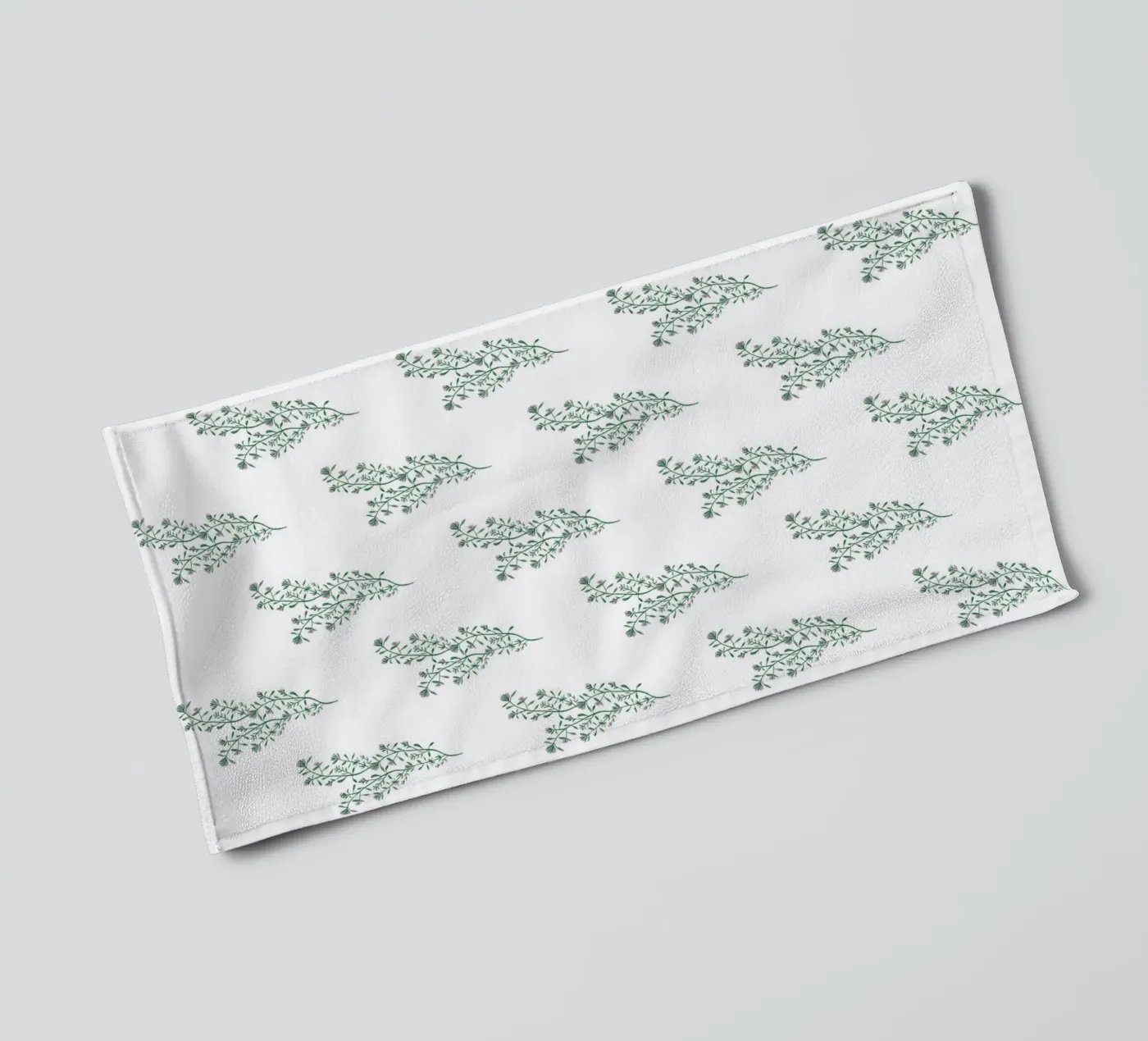 Thyme Pattern #2 badhanddoek van kathrinmay