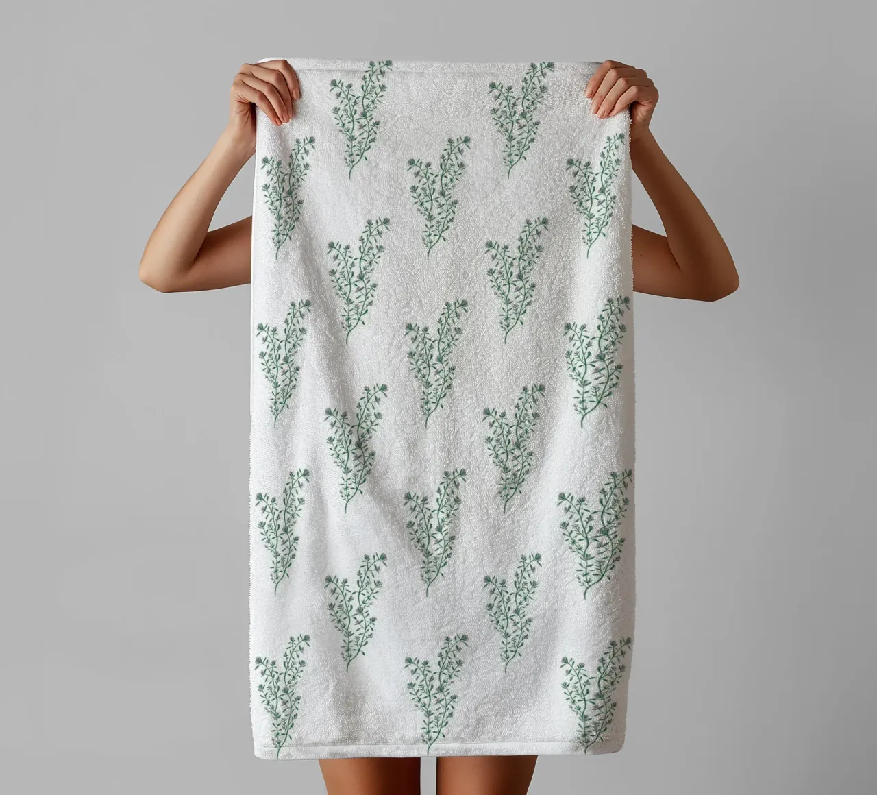 Thyme Pattern #2 asciugamano da bagno da kathrinmay