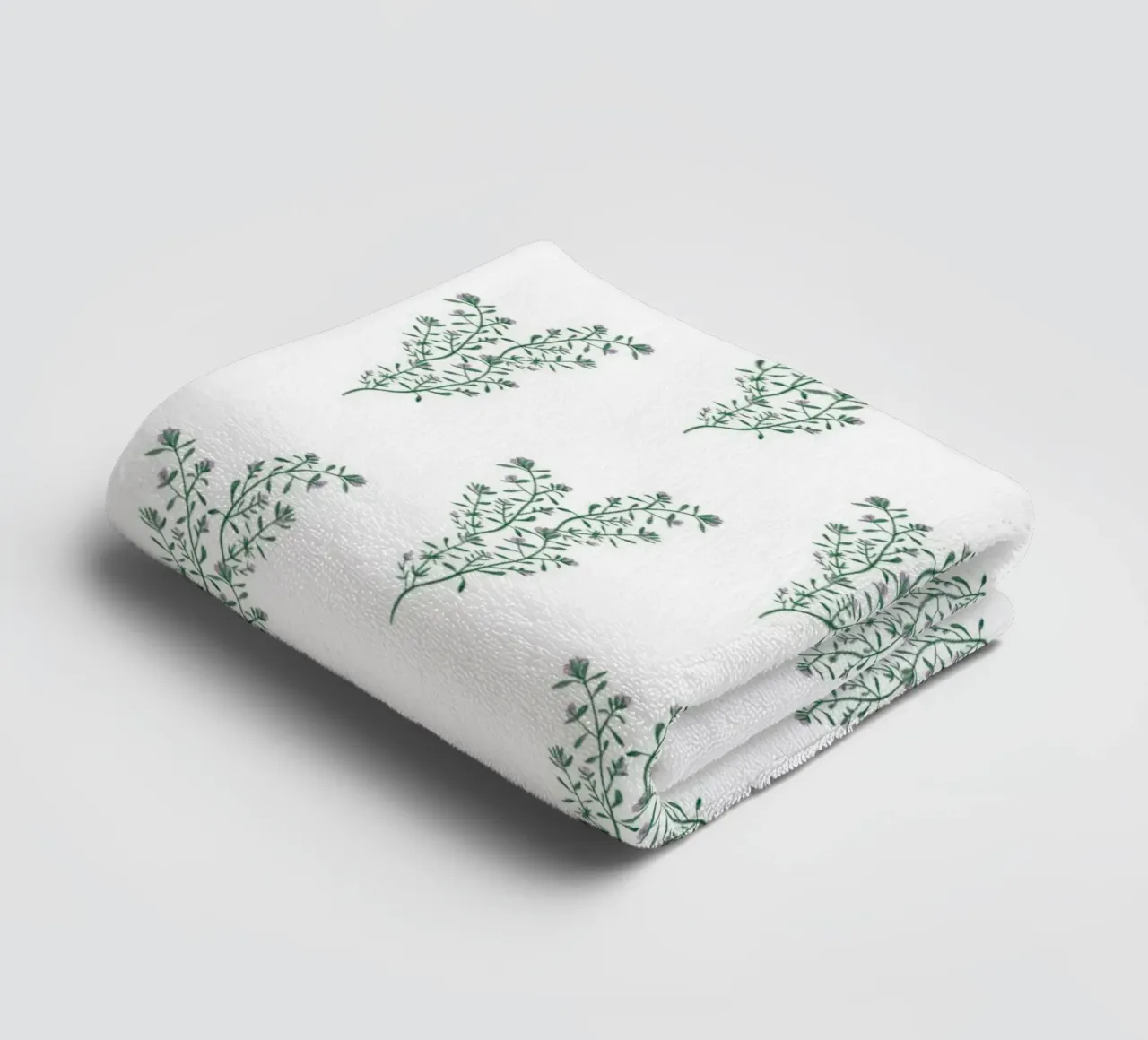 Thyme Pattern #2 asciugamano da bagno da kathrinmay