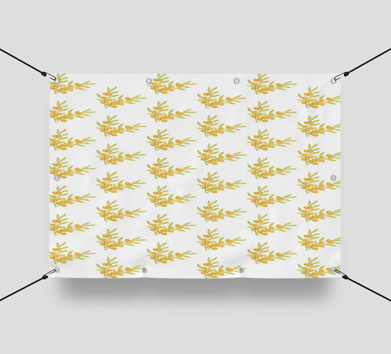 Seabuckthorn Pattern #1 telo in pvc da kathrinmay