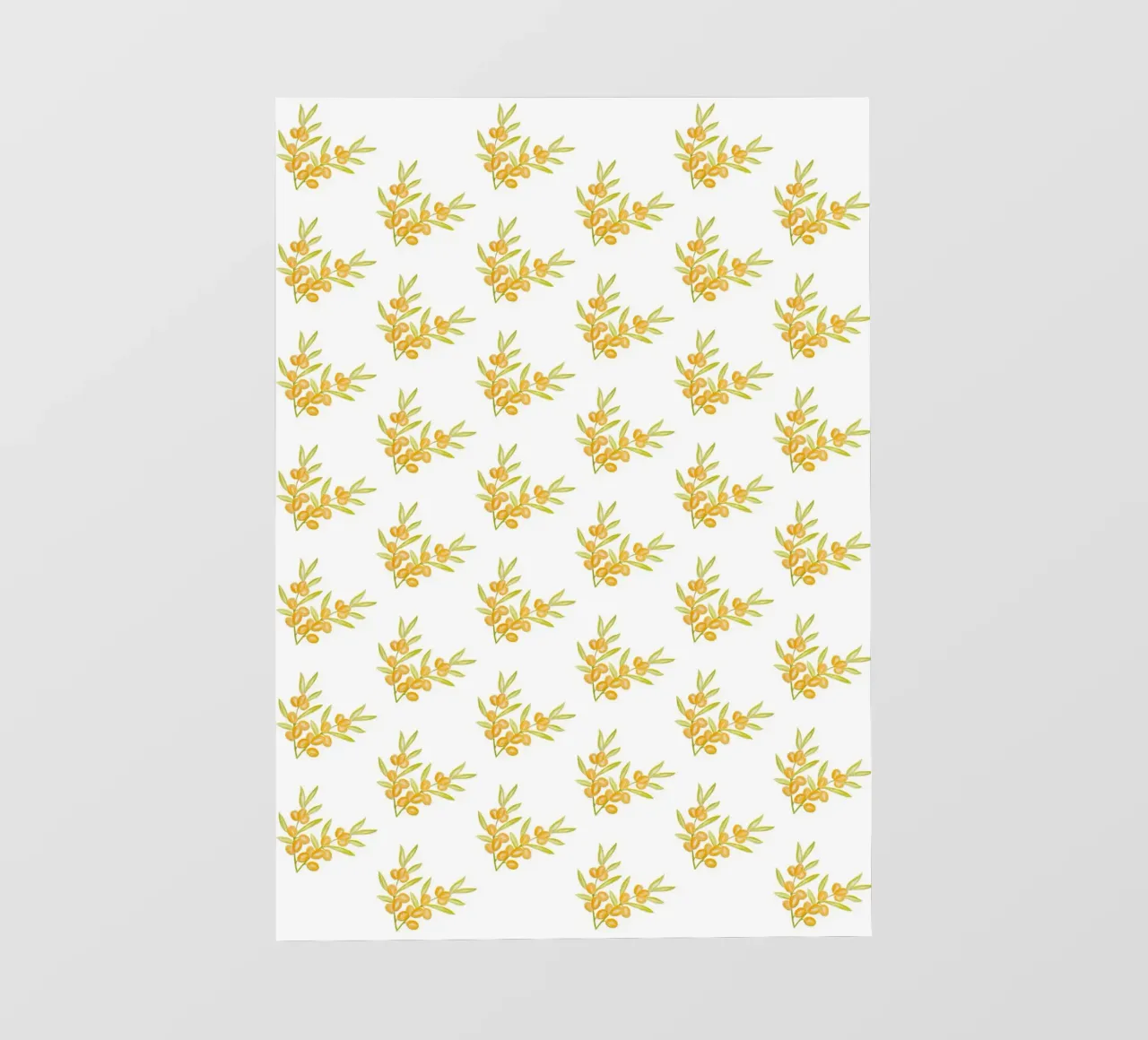 Seabuckthorn Pattern #1 telo in pvc da kathrinmay