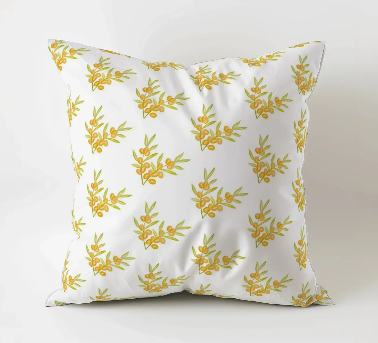 Seabuckthorn Pattern #1 cuscino da kathrinmay