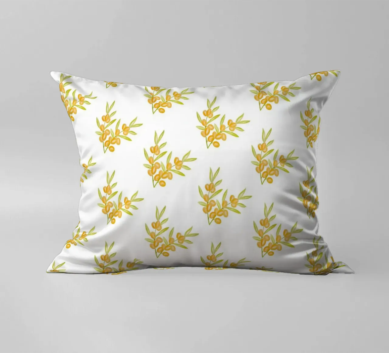 Seabuckthorn Pattern #1 cuscino da kathrinmay