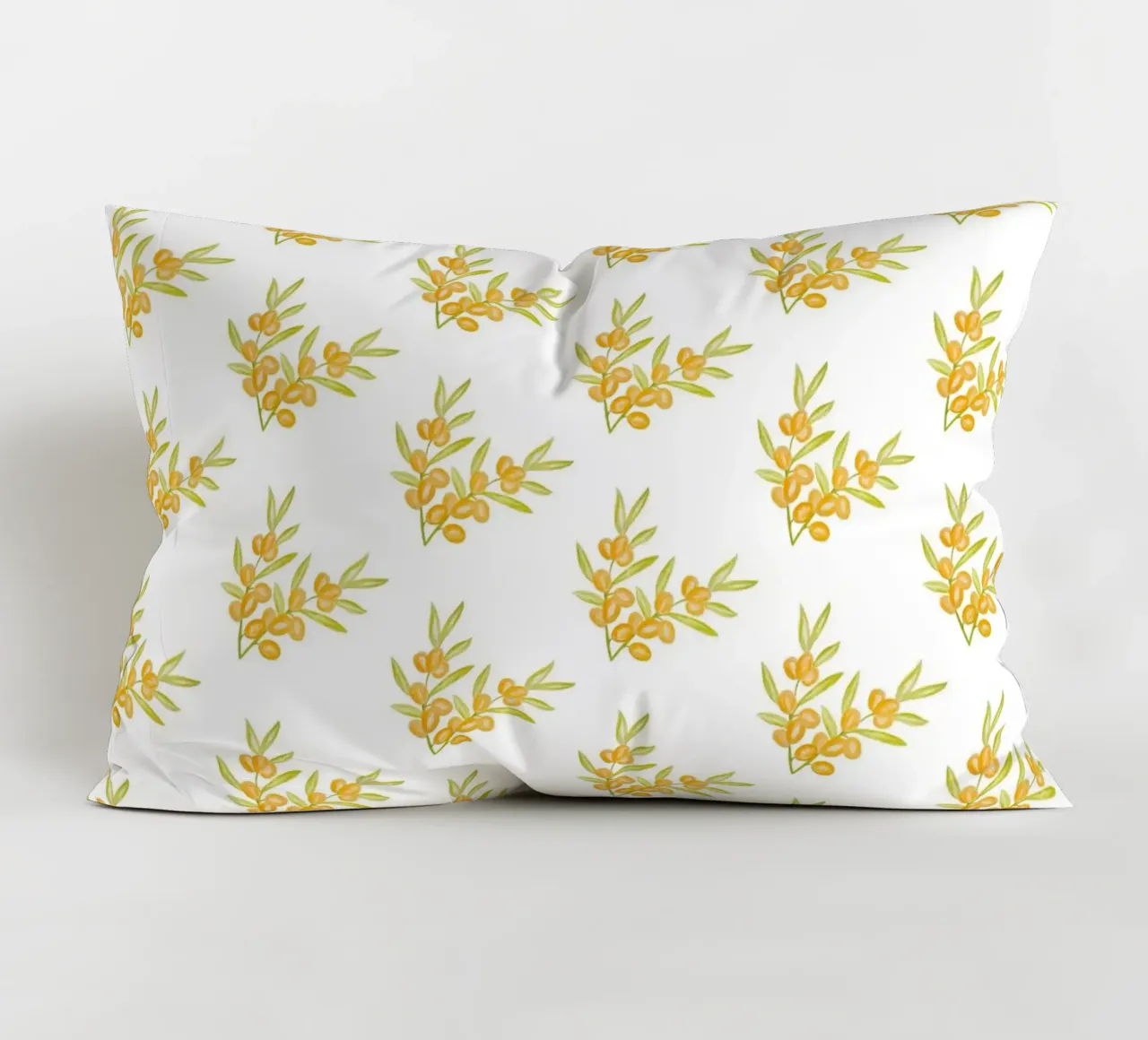 Seabuckthorn Pattern #1 cuscino da kathrinmay