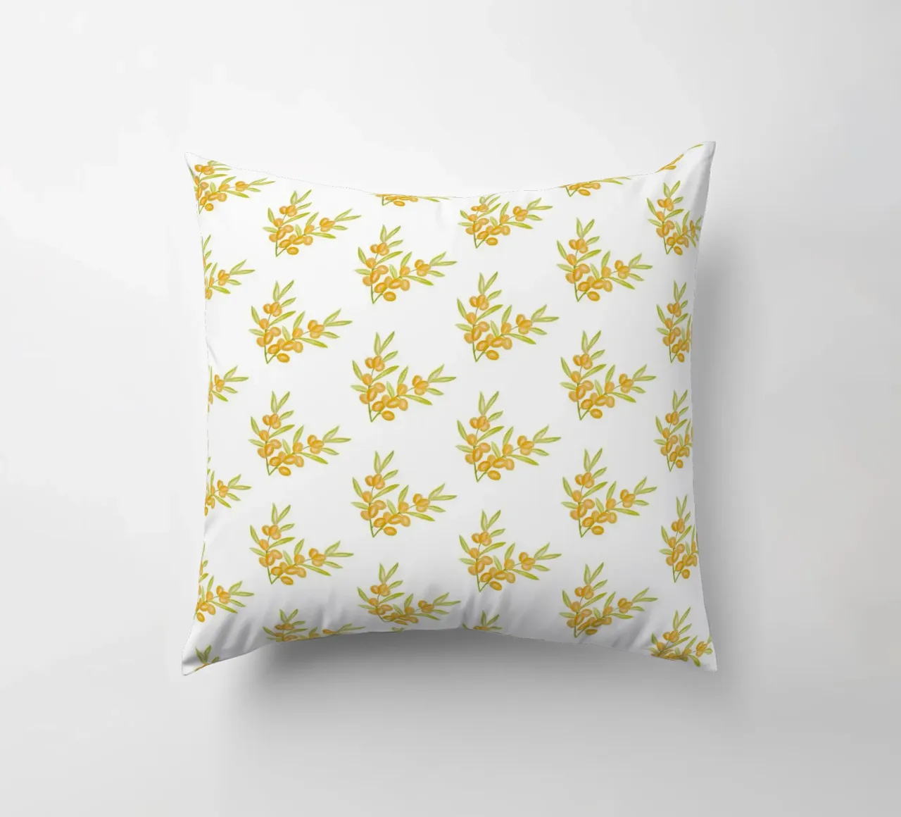 Seabuckthorn Pattern #1 cuscino da kathrinmay