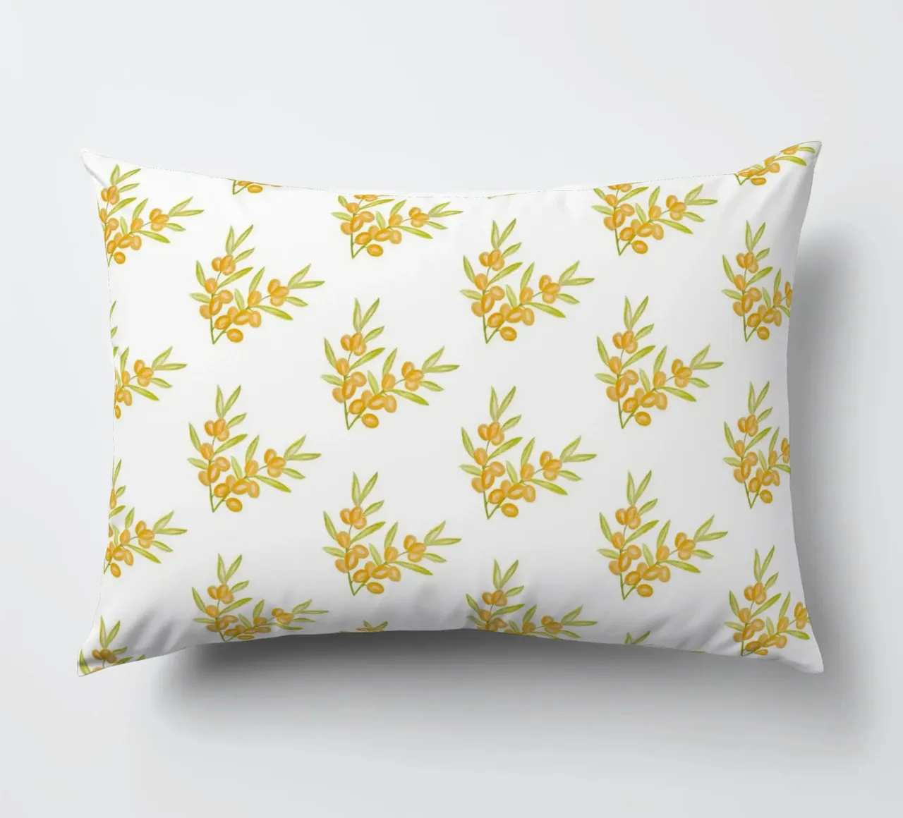 Seabuckthorn Pattern #1 cuscino da kathrinmay