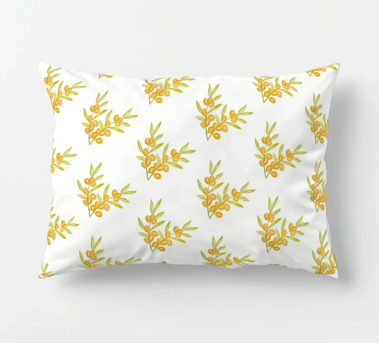 Seabuckthorn Pattern #1 cuscino da kathrinmay