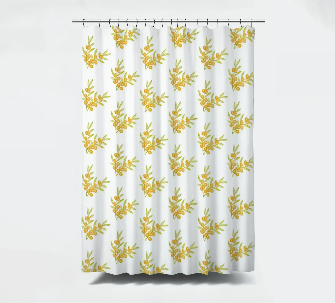 Seabuckthorn Pattern #1 cortina de baño de kathrinmay