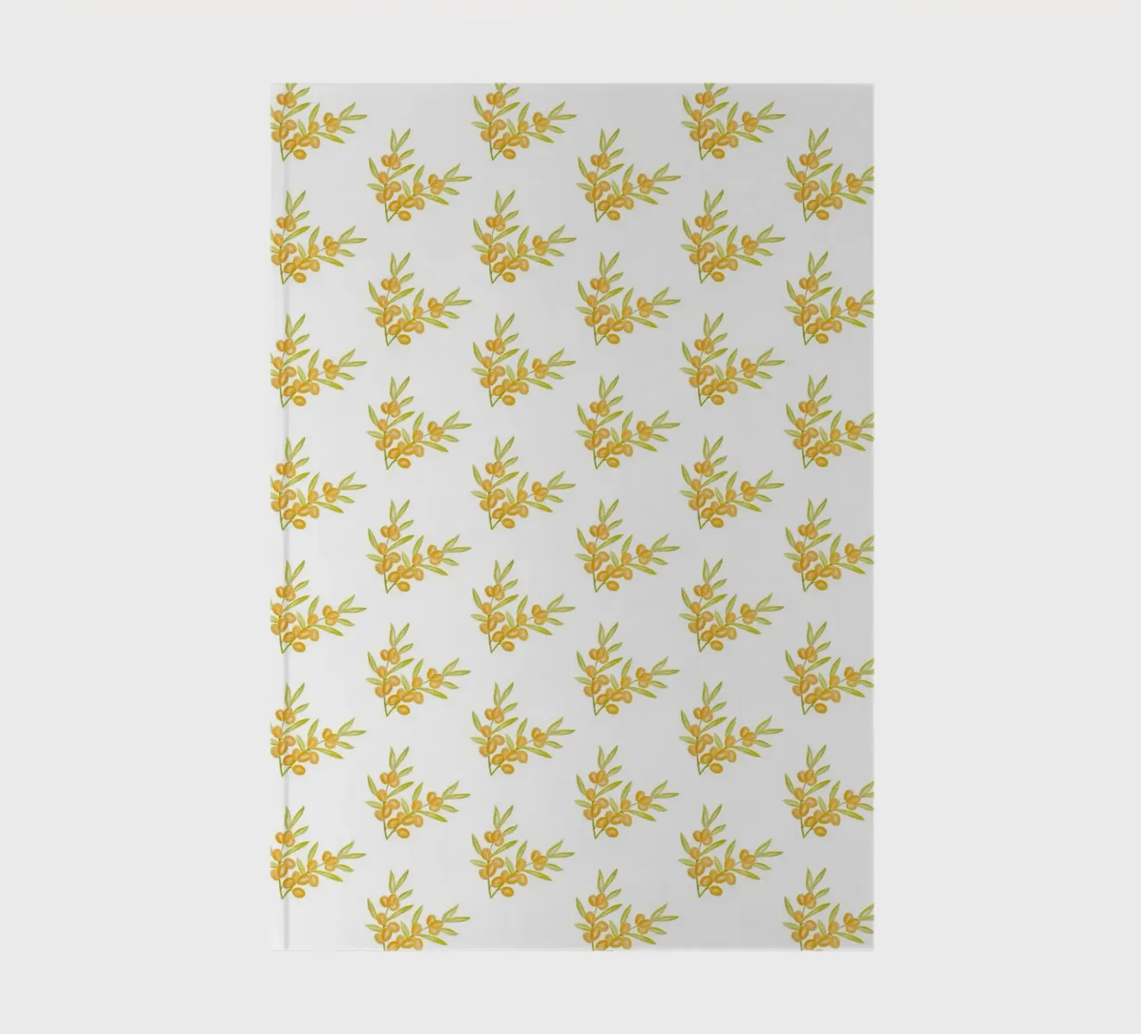 Seabuckthorn Pattern #1 notebook by kathrinmay