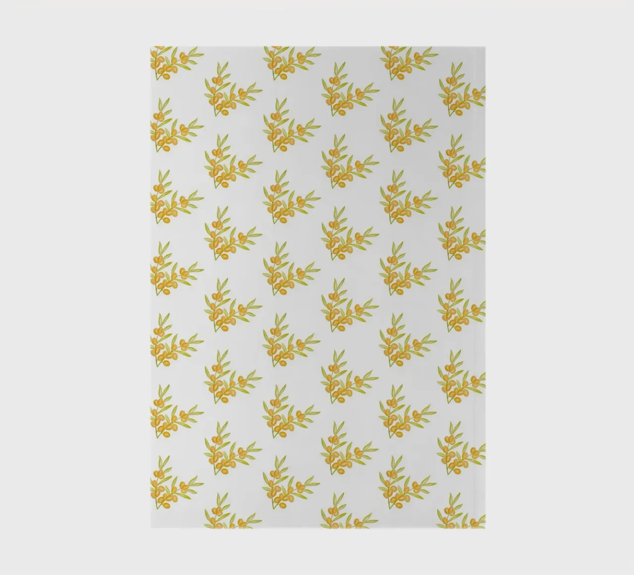 Seabuckthorn Pattern #1 notebook by kathrinmay