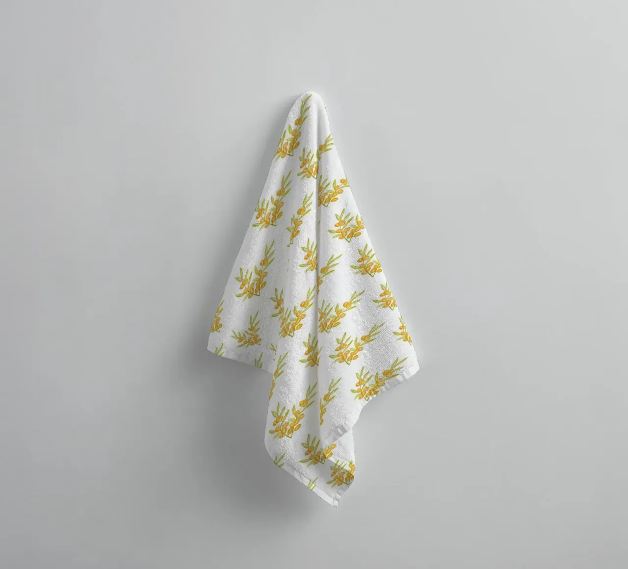 Seabuckthorn Pattern #1 badhanddoek van kathrinmay