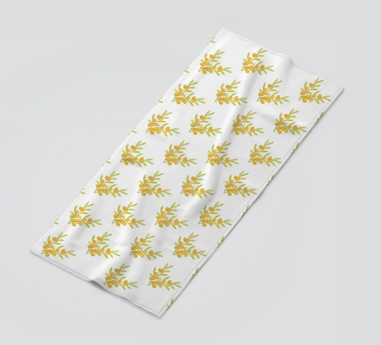 Seabuckthorn Pattern #1 toalla de playa de kathrinmay