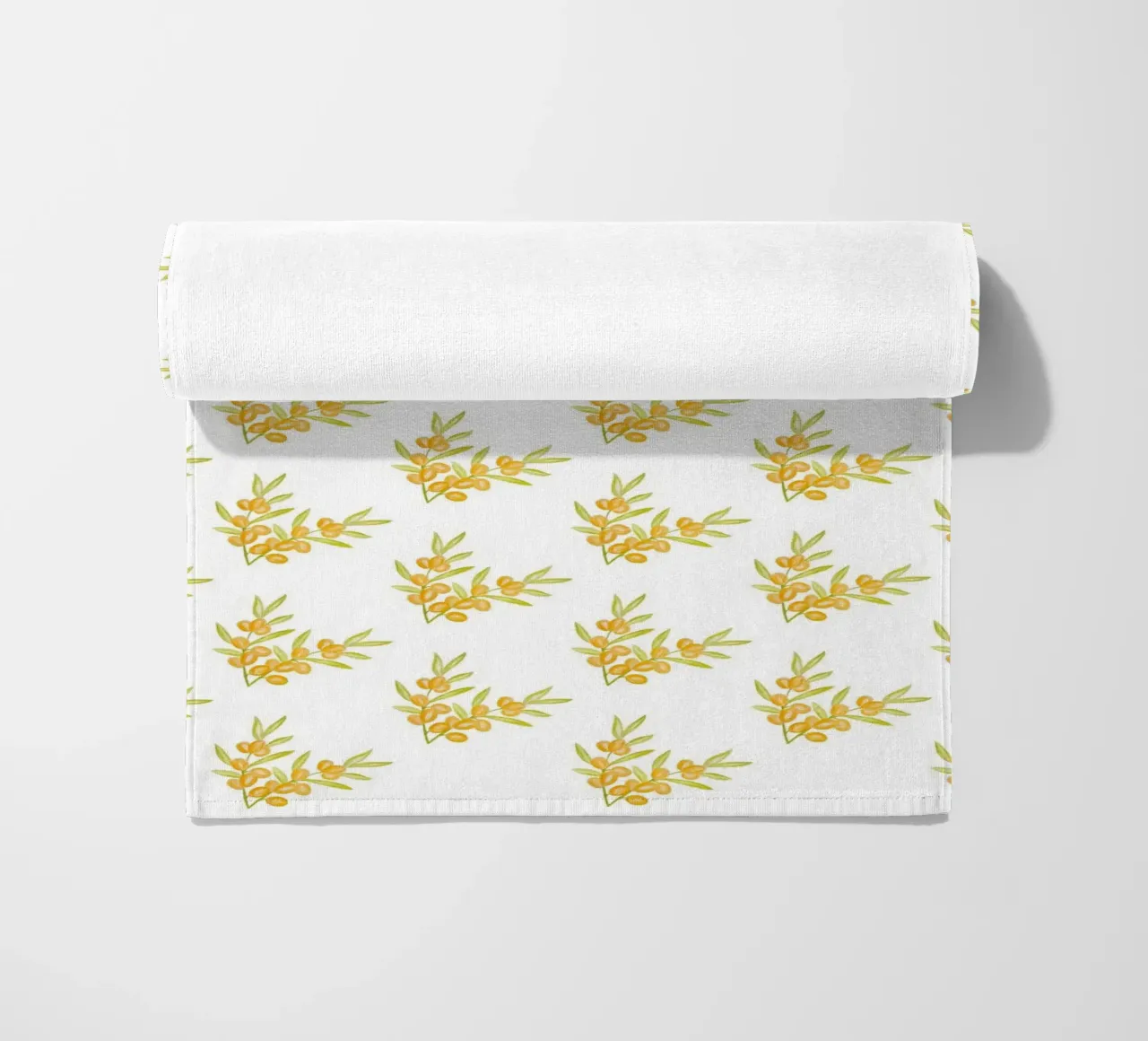 Seabuckthorn Pattern #1 toalla de playa de kathrinmay