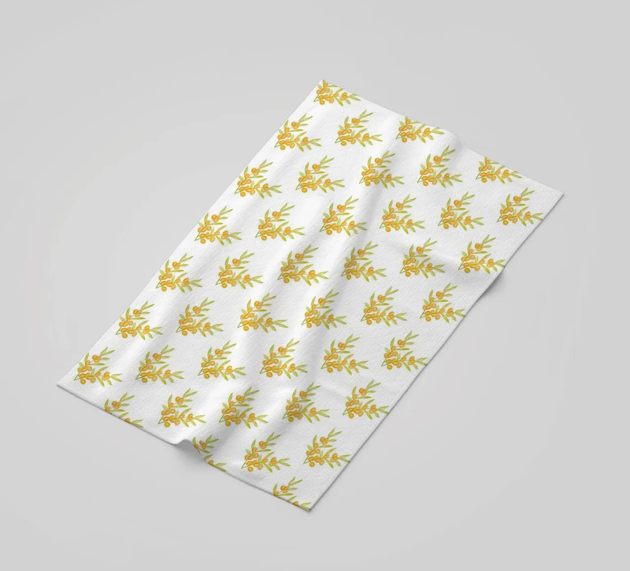 Seabuckthorn Pattern #1 toalla de playa de kathrinmay