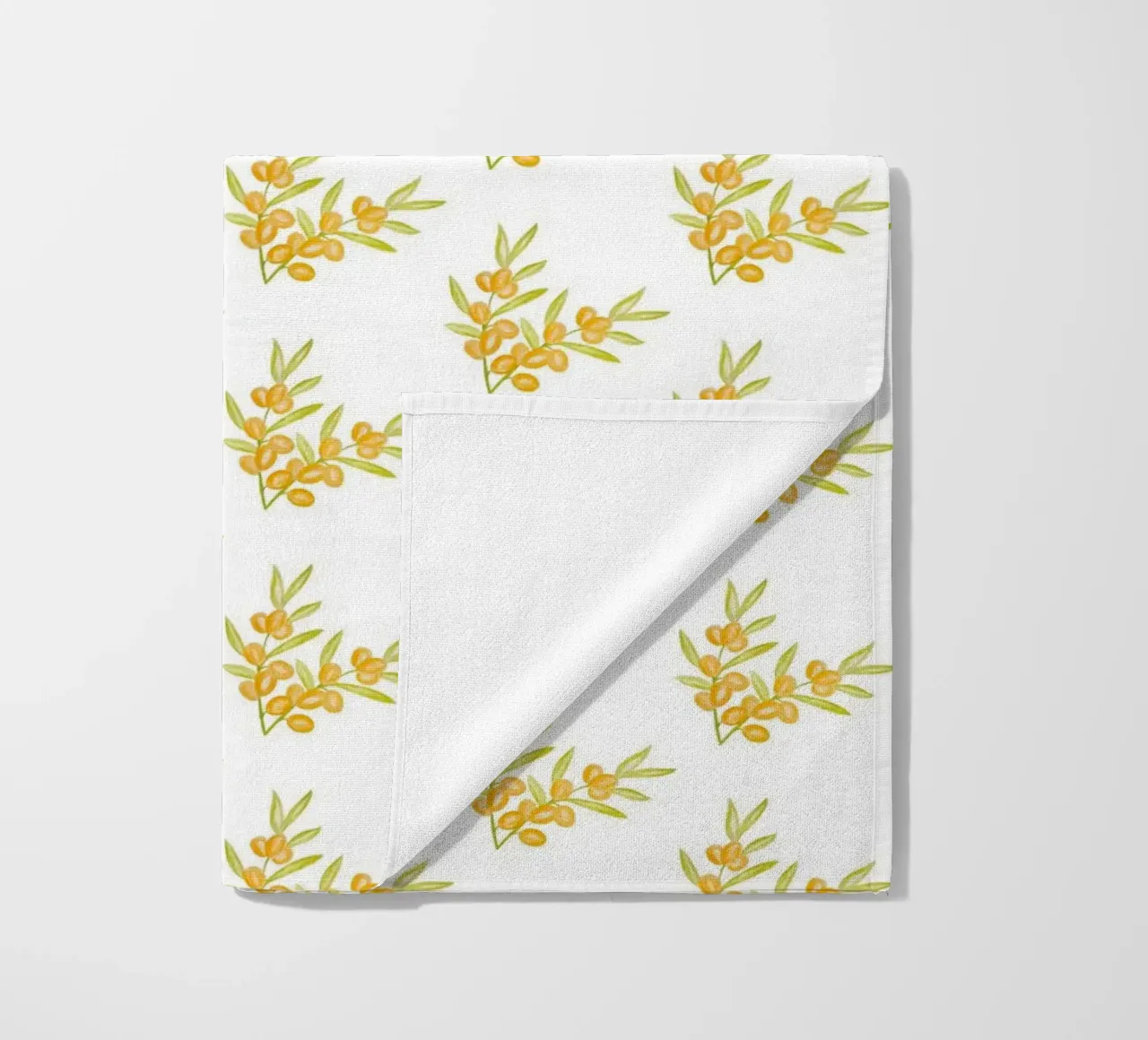 Seabuckthorn Pattern #1 toalla de playa de kathrinmay