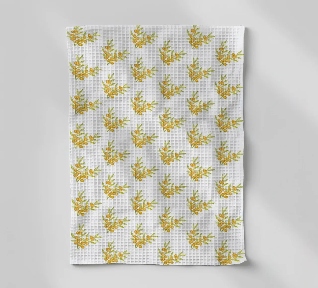 Seabuckthorn Pattern #1 canovaccio da cucina da kathrinmay