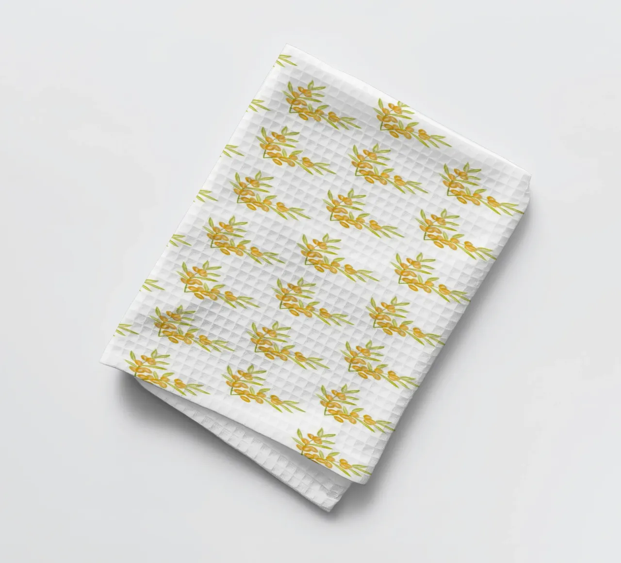 Seabuckthorn Pattern #1 canovaccio da cucina da kathrinmay