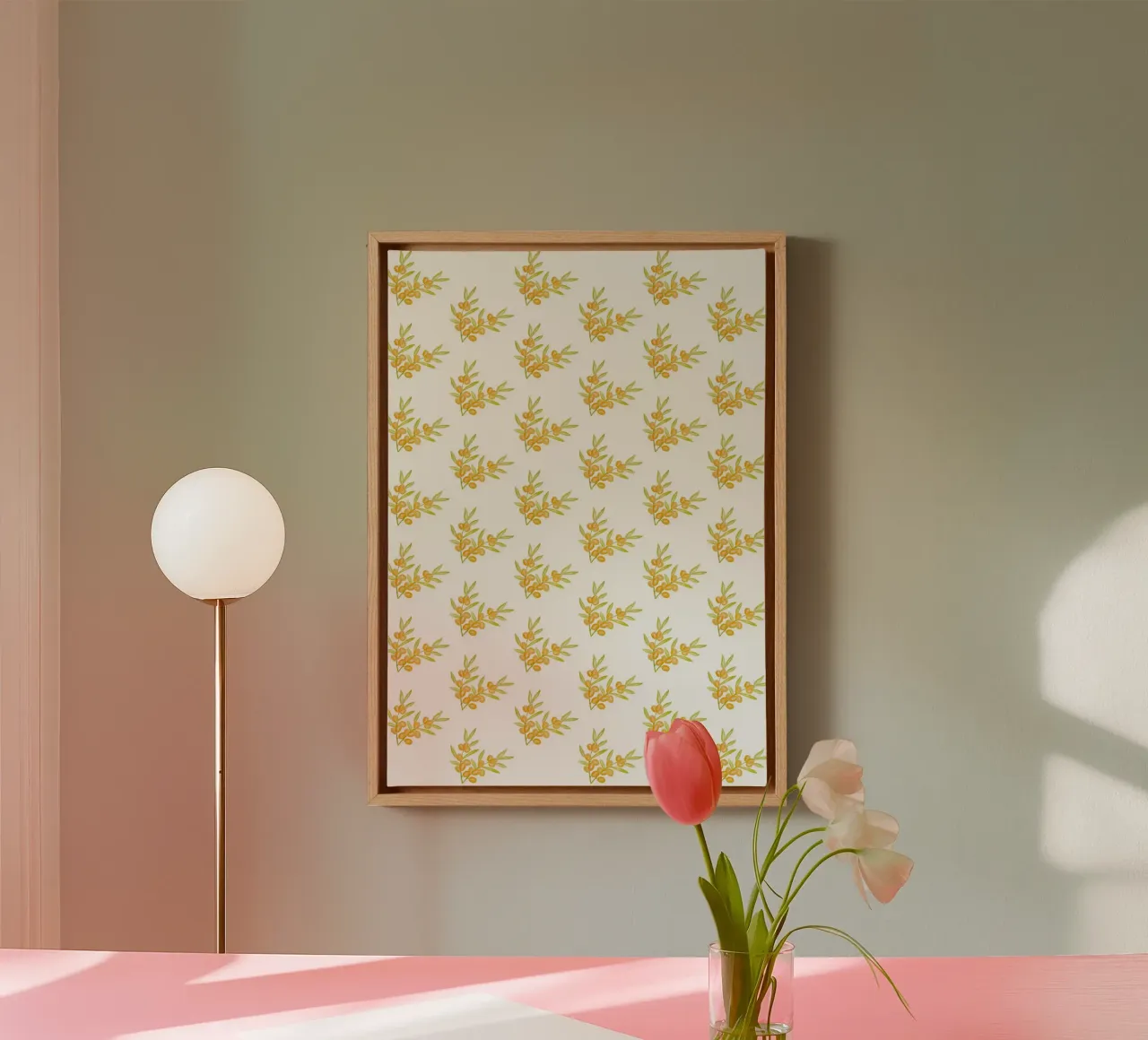 Seabuckthorn Pattern #1 tela da kathrinmay