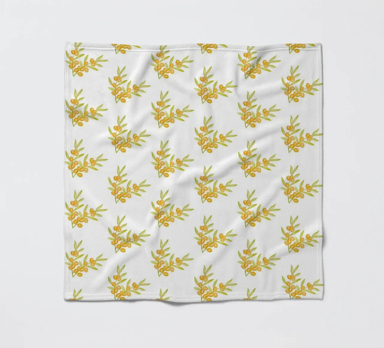 Seabuckthorn Pattern #1 coperta in pile da kathrinmay