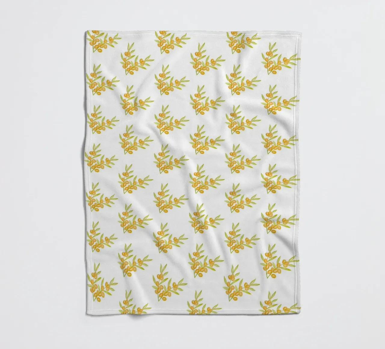 Seabuckthorn Pattern #1 coperta in pile da kathrinmay