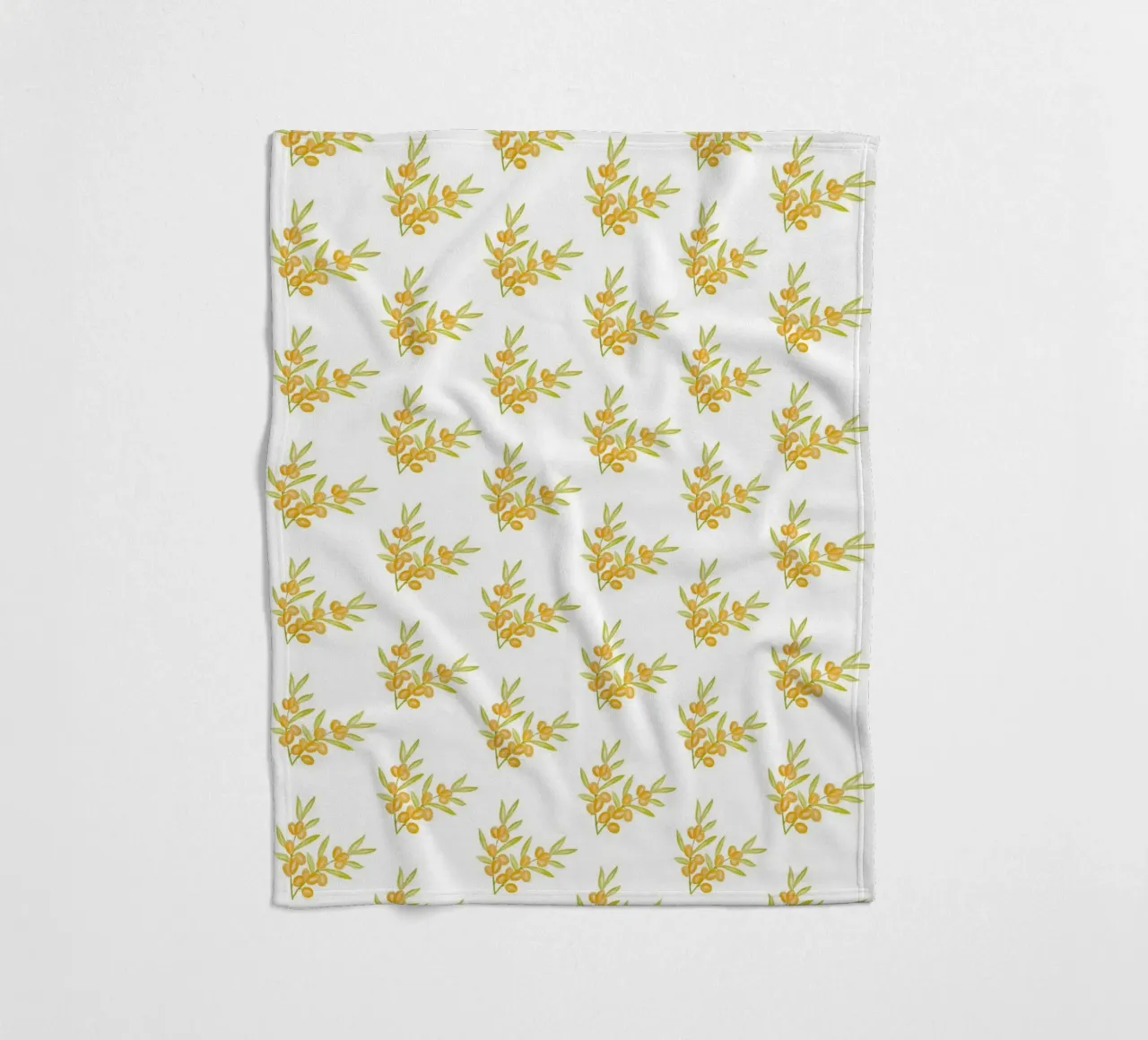 Seabuckthorn Pattern #1 coperta in pile da kathrinmay