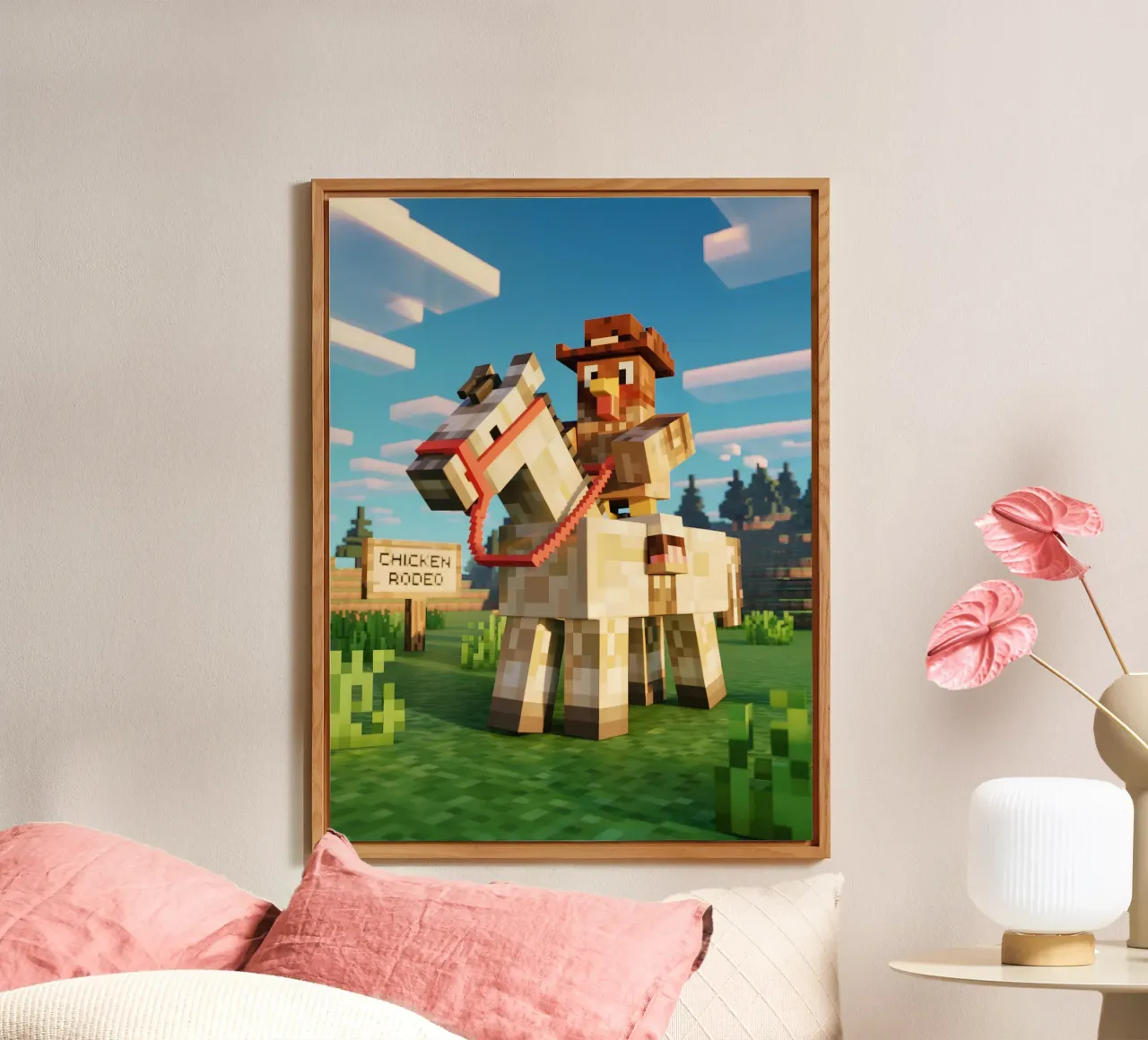 Minecraft alluminio dibond da Cyberpunk Canvas