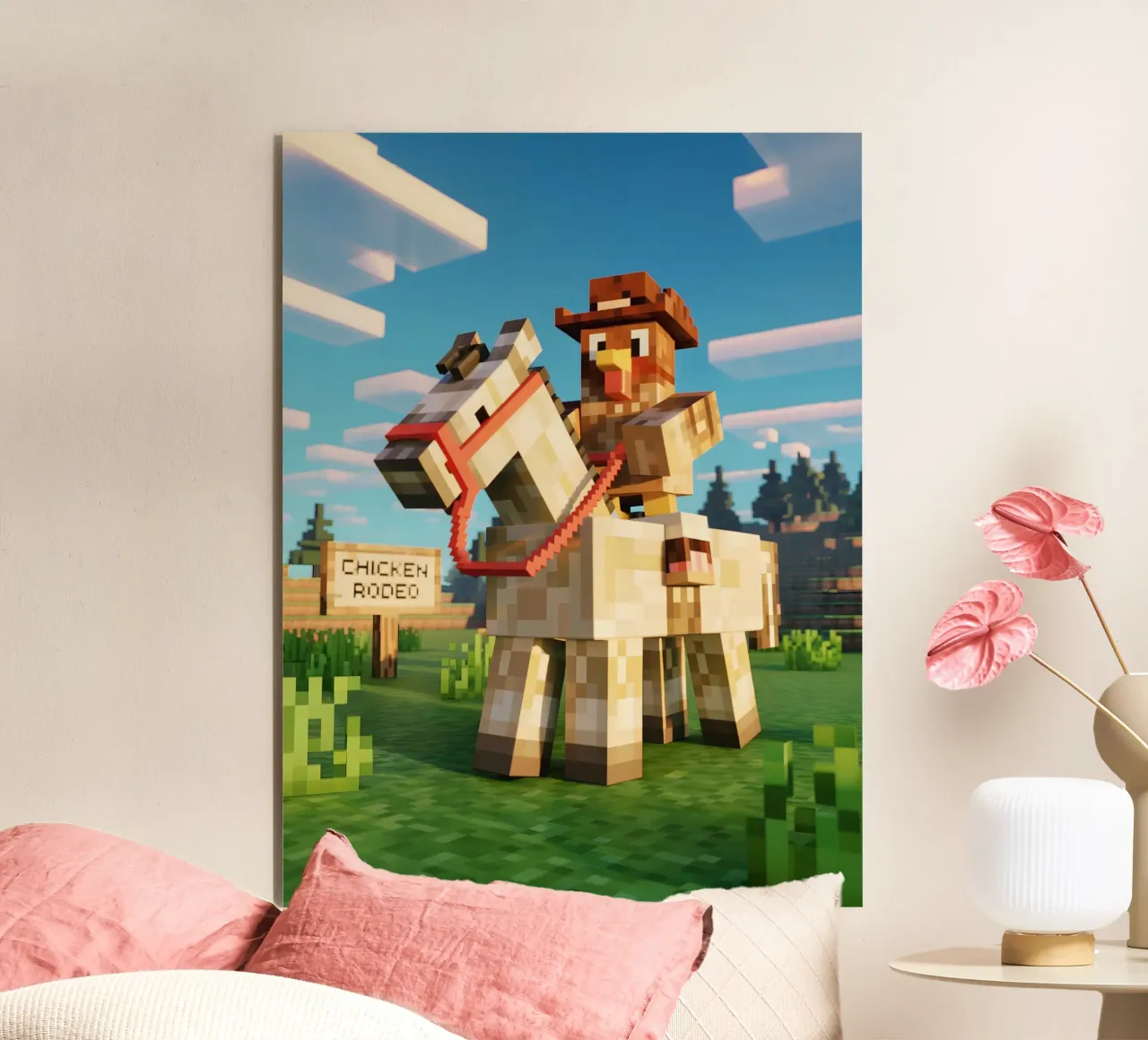 Minecraft alluminio dibond da Cyberpunk Canvas