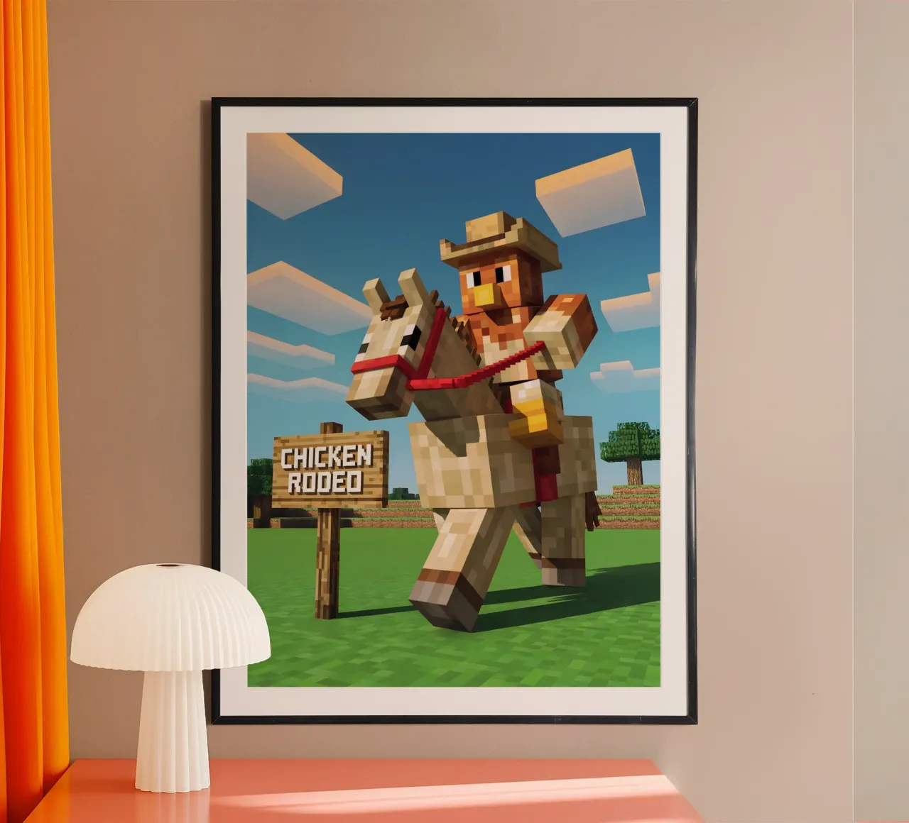 Minecraft carta hahnemühle da Cyberpunk Canvas