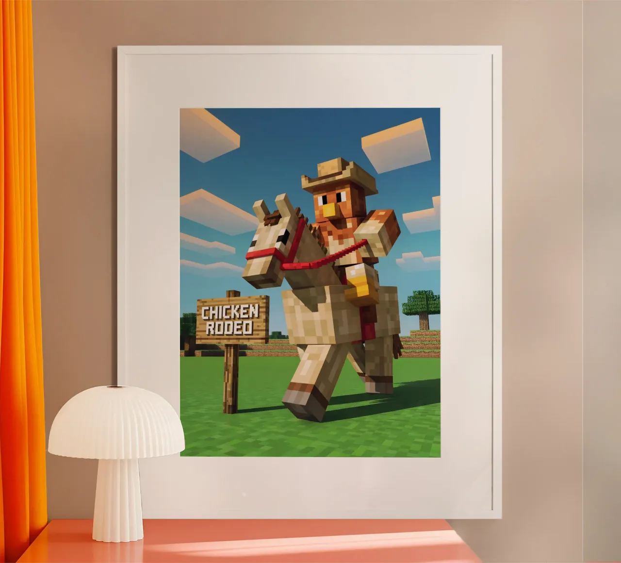 Minecraft carta hahnemühle da Cyberpunk Canvas