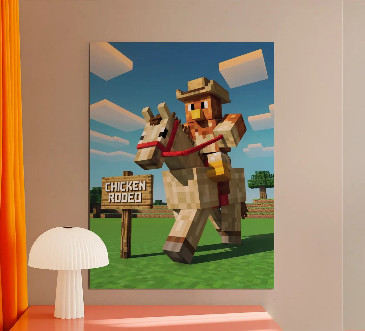 Minecraft carta hahnemühle da Cyberpunk Canvas