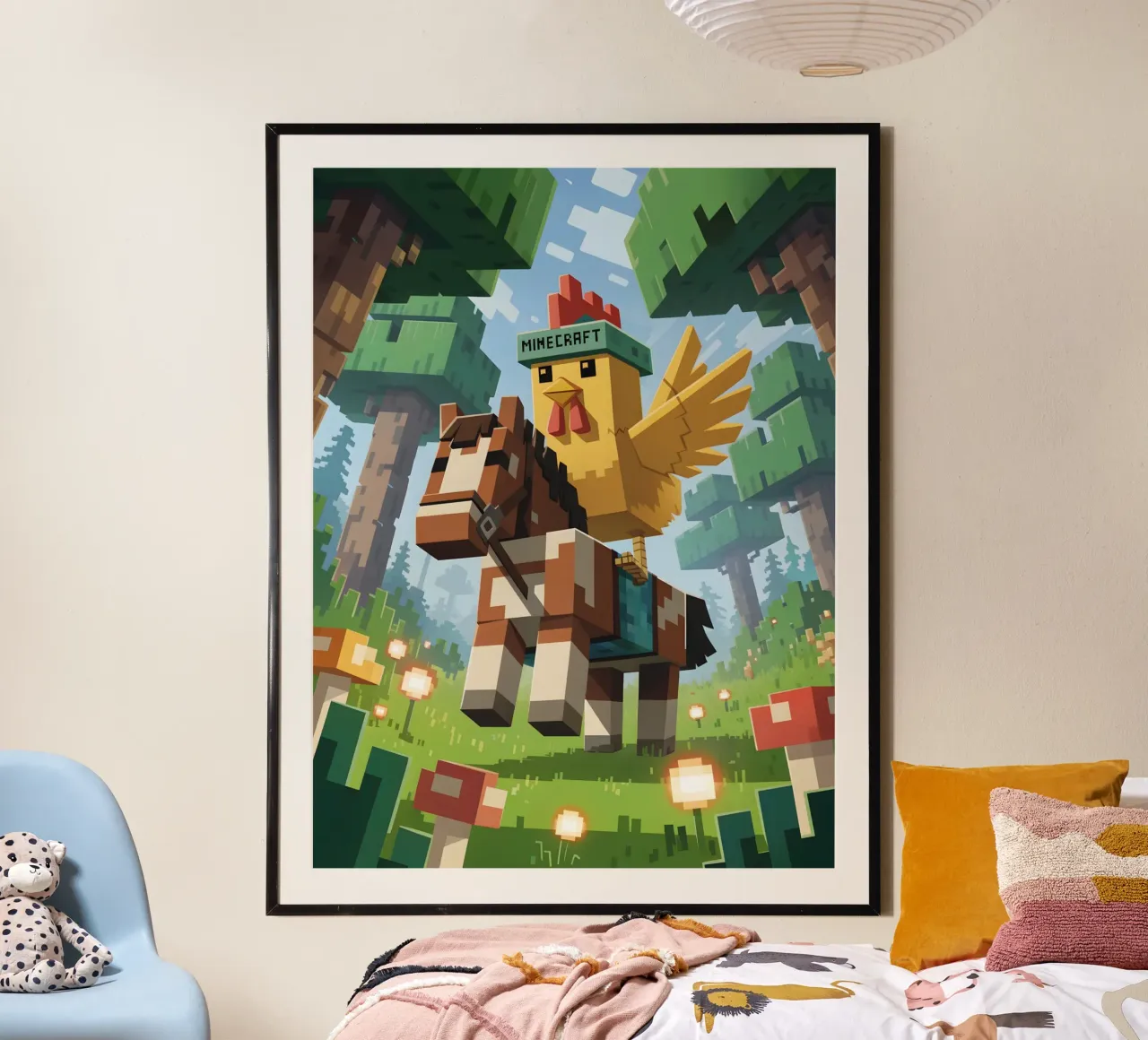 Minecraft carta hahnemühle da Cyberpunk Canvas