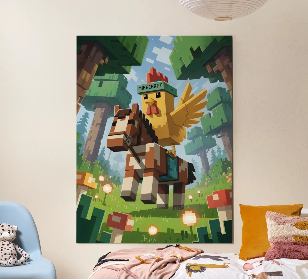 Minecraft carta hahnemühle da Cyberpunk Canvas