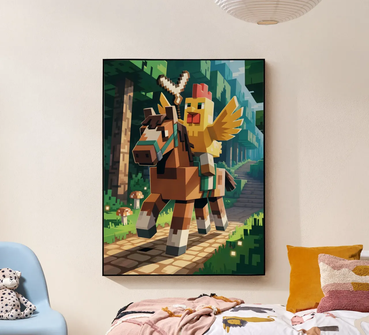 Minecraft plexiglass da Cyberpunk Canvas