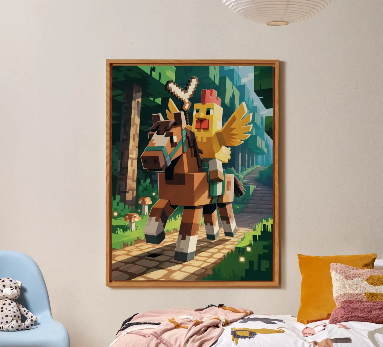 Minecraft alluminio dibond da Cyberpunk Canvas