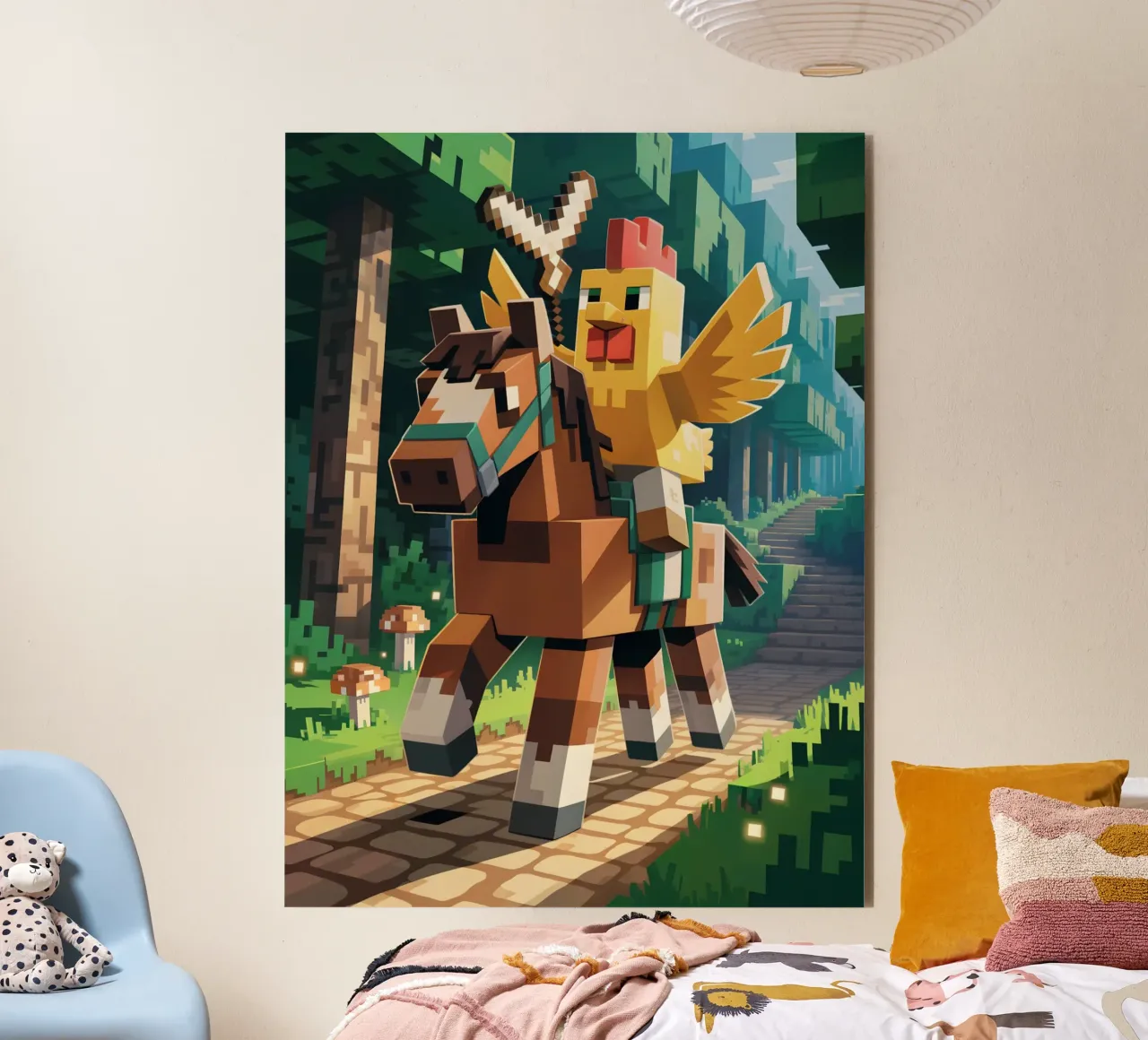 Minecraft alluminio dibond da Cyberpunk Canvas