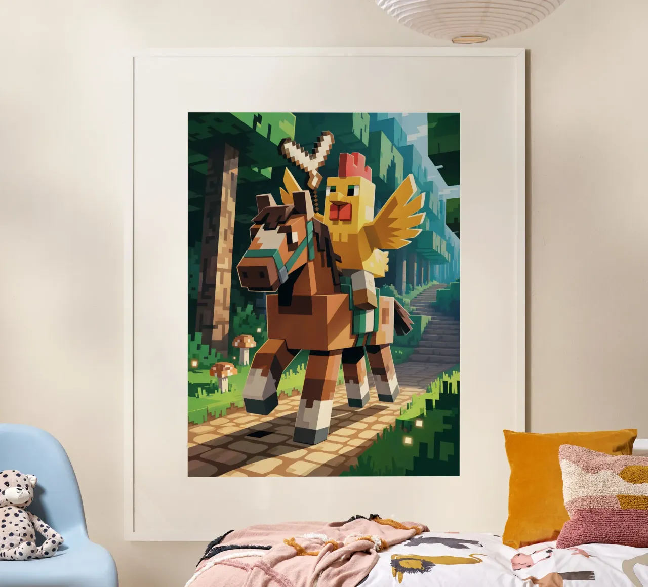 Minecraft carta hahnemühle da Cyberpunk Canvas