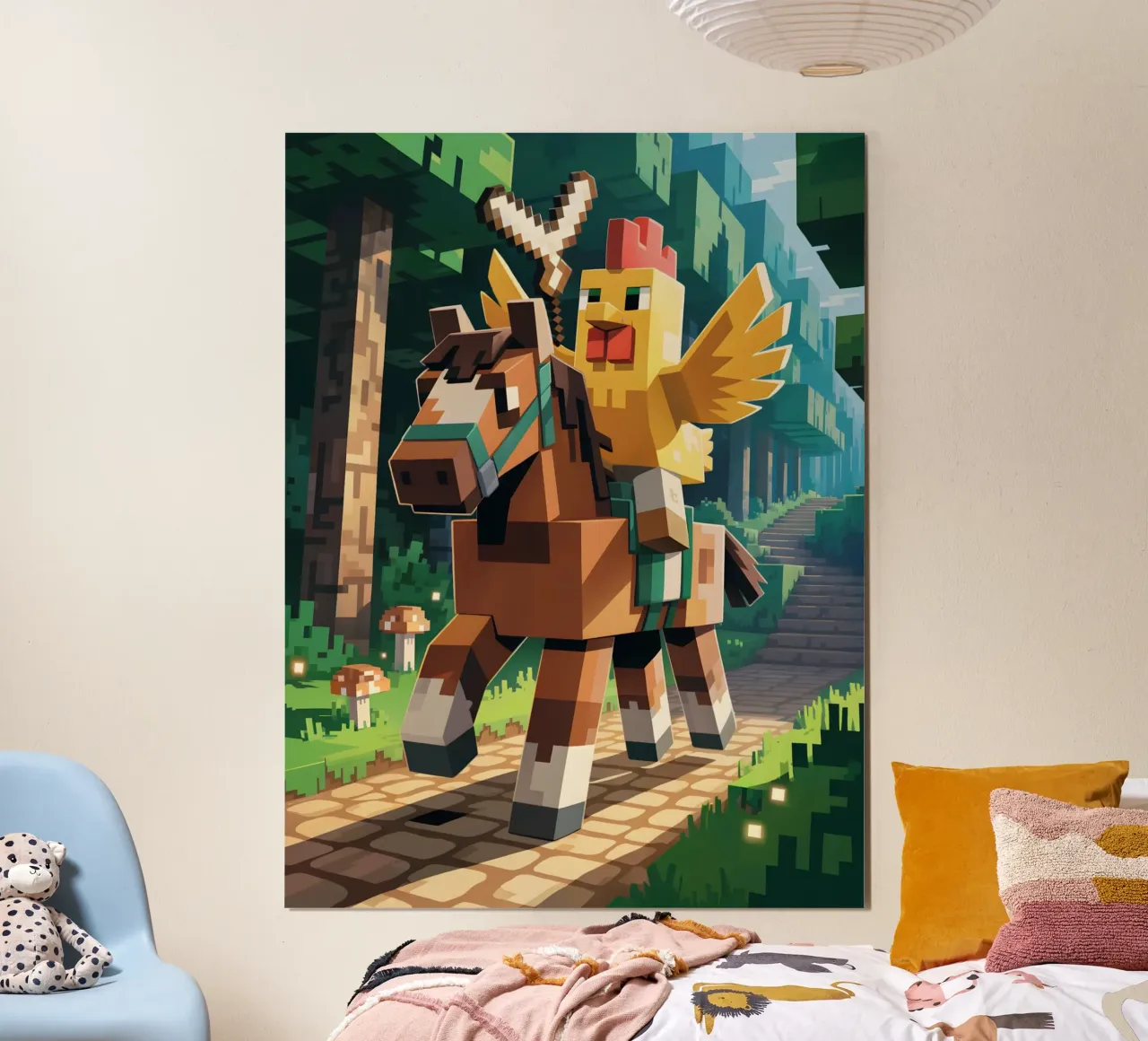 Minecraft carta hahnemühle da Cyberpunk Canvas