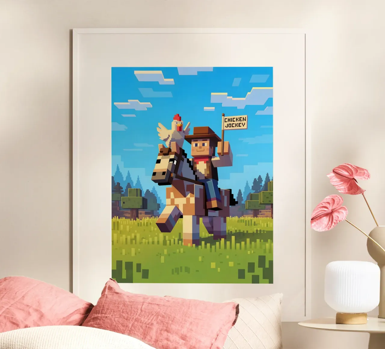 Minecraft carta hahnemühle da Cyberpunk Canvas