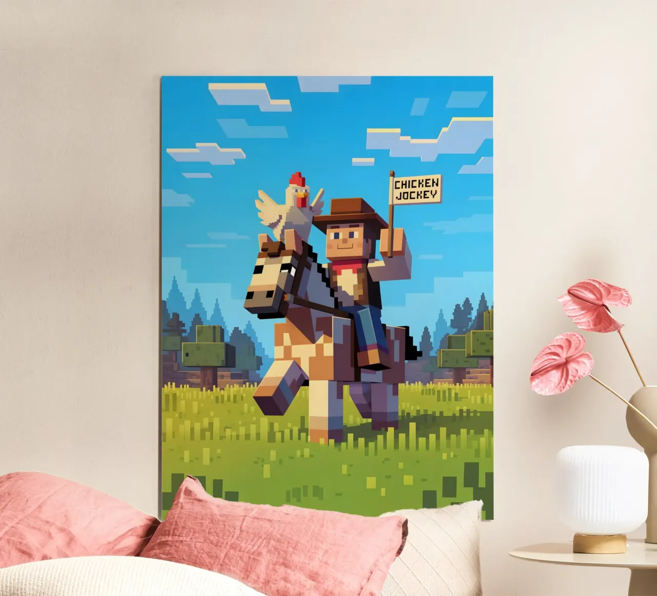 Minecraft carta hahnemühle da Cyberpunk Canvas
