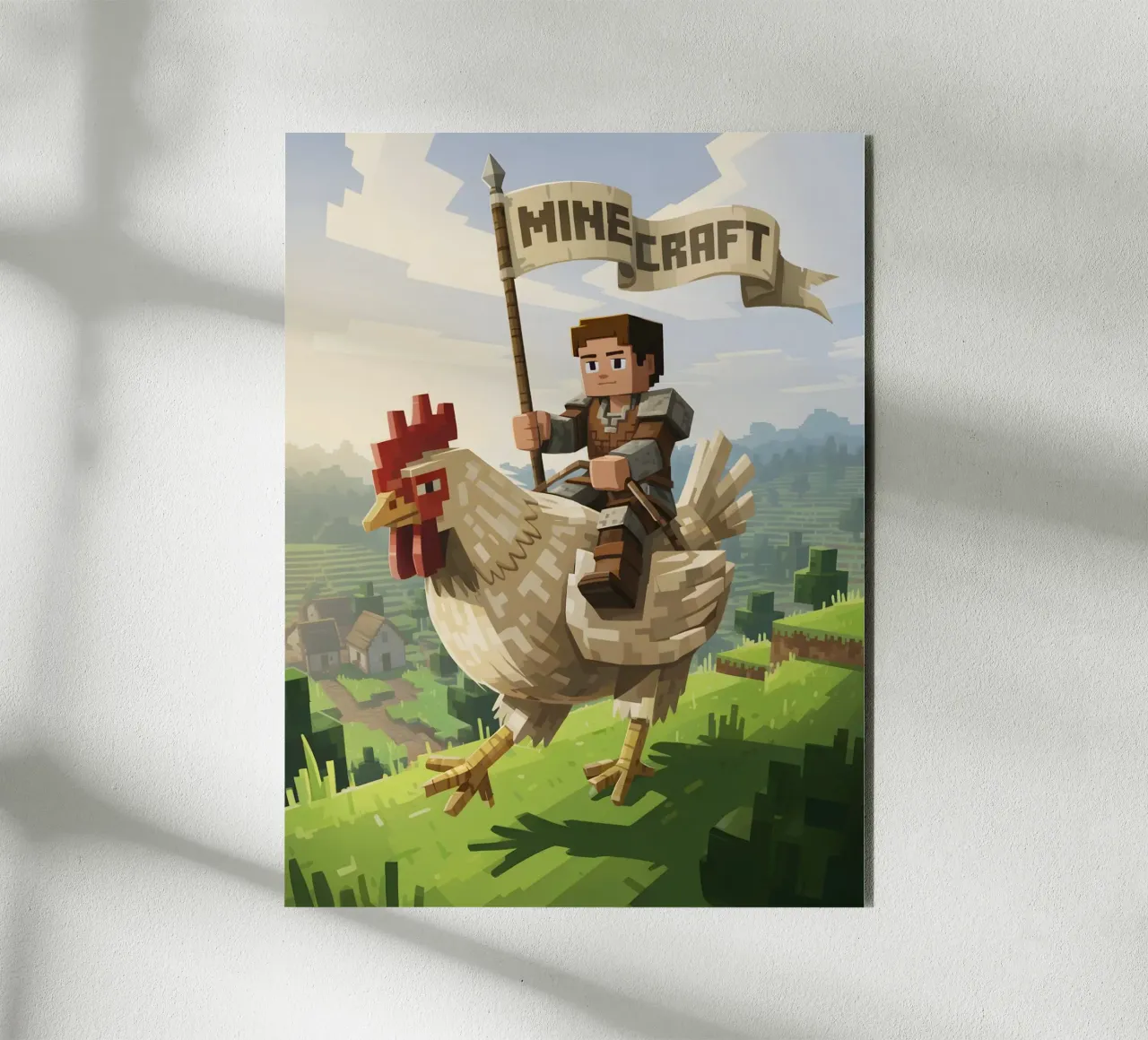 Minecraft alluminio dibond da Cyberpunk Canvas