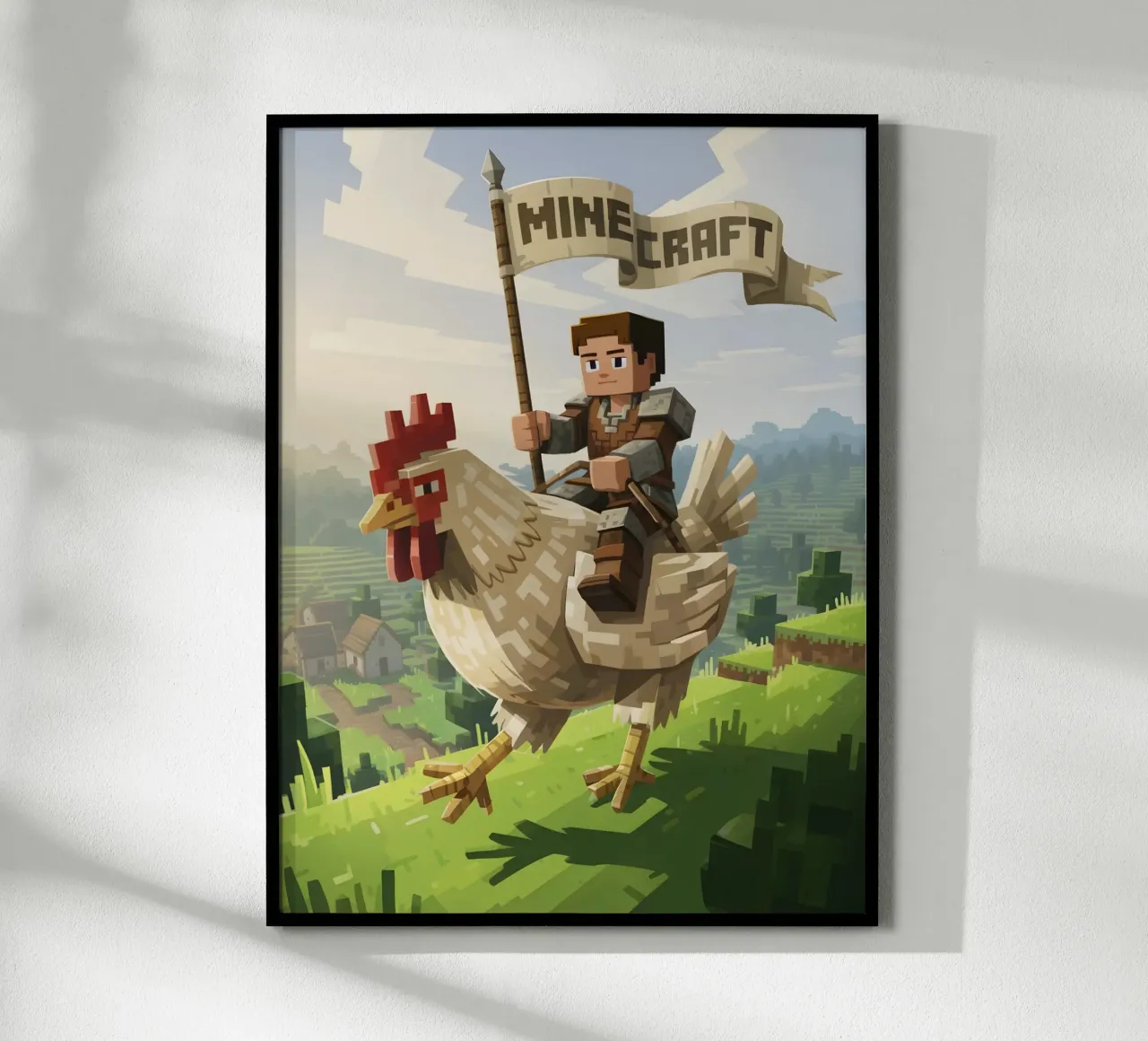 Minecraft carta hahnemühle da Cyberpunk Canvas