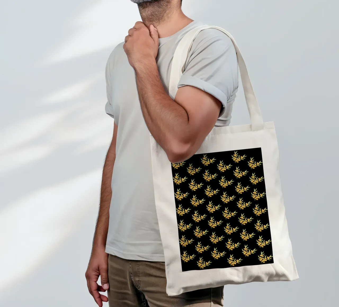 Seabuckthorn Pattern #2 borsa in juta da kathrinmay