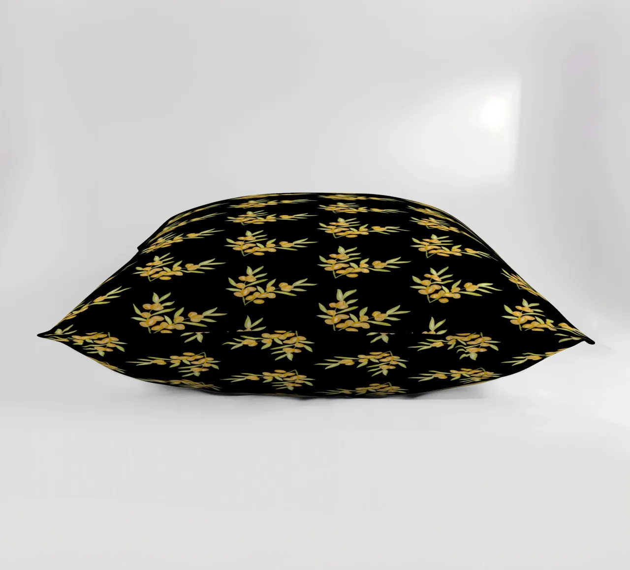 Seabuckthorn Pattern #2 decorative cushion by kathrinmay