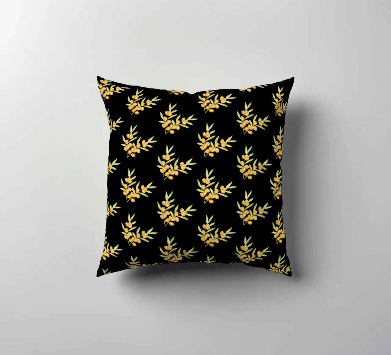 Seabuckthorn Pattern #2 cuscino da kathrinmay